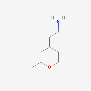 molecular formula C8H17NO B1531939 2-(2-Methyloxan-4-yl)ethan-1-amine CAS No. 1343285-63-1