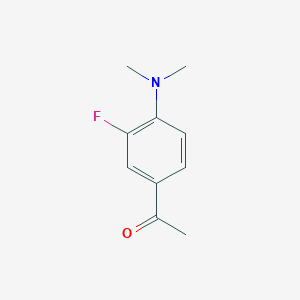 1-[4-(Dimethylamino)-3-fluorophenyl]ethan-1-one