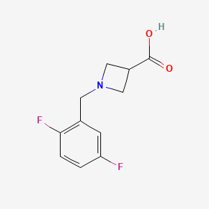 1-[(2,5-Difluorophenyl)methyl]azetidine-3-carboxylic acid