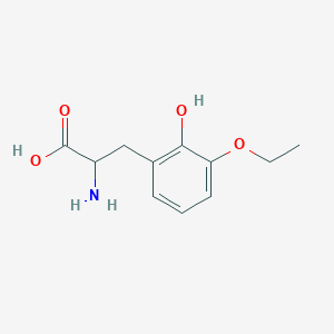 molecular formula C11H15NO4 B15319445 2-Amino-3-(3-ethoxy-2-hydroxyphenyl)propanoic acid 