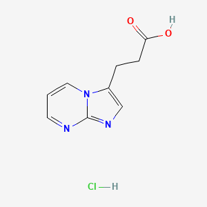 3-{Imidazo[1,2-a]pyrimidin-3-yl}propanoicacidhydrochloride