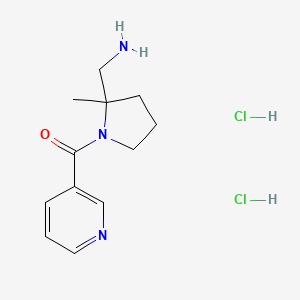 [2-Methyl-1-(pyridine-3-carbonyl)pyrrolidin-2-yl]methanaminedihydrochloride