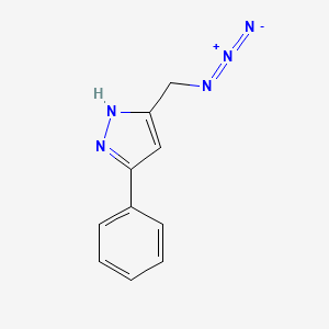 5-(azidomethyl)-3-phenyl-1H-pyrazole