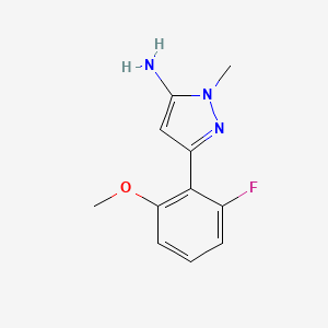 3-(2-Fluoro-6-methoxyphenyl)-1-methyl-1h-pyrazol-5-amine