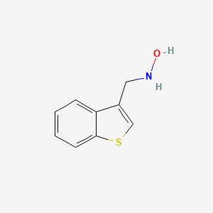 n-[(1-Benzothiophen-3-yl)methyl]hydroxylamine