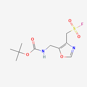 tert-butylN-({4-[(fluorosulfonyl)methyl]-1,3-oxazol-5-yl}methyl)carbamate