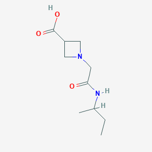 molecular formula C10H18N2O3 B1531957 1-{[(Butan-2-yl)carbamoyl]methyl}azetidine-3-carboxylic acid CAS No. 1341950-39-7