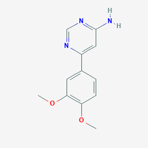 molecular formula C12H13N3O2 B1531971 6-(3,4-Dimethoxyphenyl)pyrimidin-4-amine CAS No. 1368875-23-3
