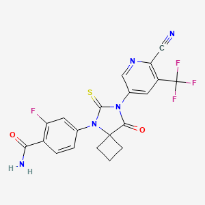 molecular formula C20H13F4N5O2S B1531972 N-Desmethylapalutamide CAS No. 1332391-11-3
