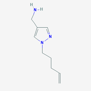 molecular formula C9H15N3 B1531977 [1-(pent-4-en-1-yl)-1H-pyrazol-4-yl]methanamine CAS No. 1344073-35-3