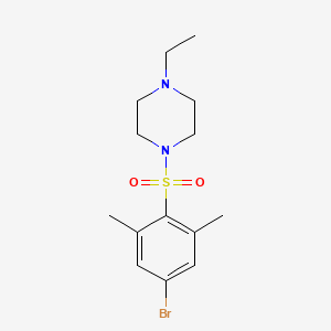molecular formula C14H21BrN2O2S B1531990 1-((4-Bromo-2,6-dimethylphenyl)sulfonyl)-4-ethylpiperazine CAS No. 1704067-23-1