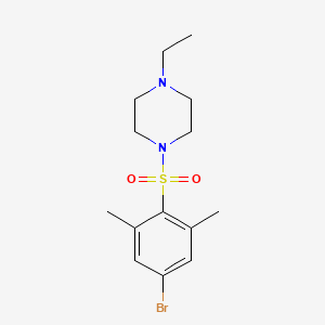 molecular formula C14H21BrN2O2S B1531990 1-((4-溴-2,6-二甲苯基)磺酰基)-4-乙基哌嗪 CAS No. 1704067-23-1