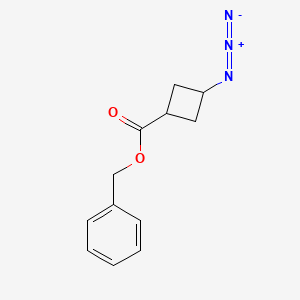 molecular formula C12H13N3O2 B1531996 苄基(1r,3r)-3-叠氮代环丁烷-1-羧酸酯 CAS No. 1932614-14-6