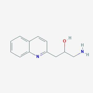 1-Amino-3-(quinolin-2-yl)propan-2-ol