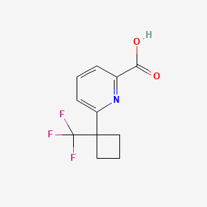 6-[1-(Trifluoromethyl)cyclobutyl]pyridine-2-carboxylicacid