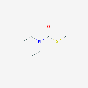 molecular formula C6H13NOS B015320 S-甲基 N,N-二乙基硫代氨基甲酸酯 CAS No. 37174-63-3