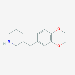 3-((2,3-Dihydrobenzo[b][1,4]dioxin-6-yl)methyl)piperidine