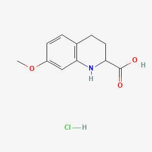 7-Methoxy-1,2,3,4-tetrahydroquinoline-2-carboxylicacidhydrochloride