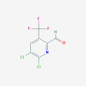 5,6-Dichloro-3-(trifluoromethyl)pyridine-2-carbaldehyde