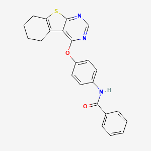 N-[4-(5,6,7,8-tetrahydro[1]benzothieno[2,3-d]pyrimidin-4-yloxy)phenyl]benzamide