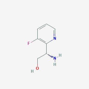 molecular formula C7H9FN2O B15320128 (S)-2-Amino-2-(3-fluoropyridin-2-yl)ethan-1-ol 