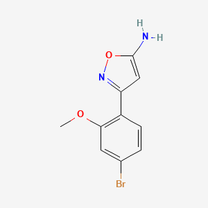 3-(4-Bromo-2-methoxyphenyl)isoxazol-5-amine