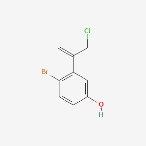 4-Bromo-3-(3-chloroprop-1-en-2-yl)phenol