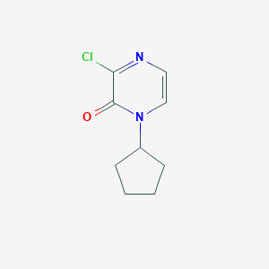 molecular formula C9H11ClN2O B1532021 3-chloro-1-cyclopentylpyrazin-2(1H)-one CAS No. 2097976-92-4
