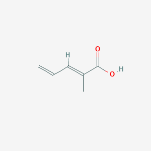 molecular formula C6H8O2 B15320214 (2E)-2-methylpenta-2,4-dienoicacid 