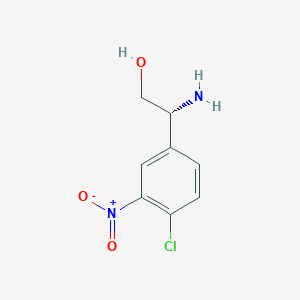 (r)-2-Amino-2-(4-chloro-3-nitrophenyl)ethan-1-ol