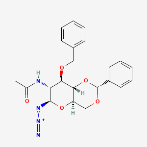 molecular formula C22H24N4O5 B1532023 2-Acetamido-3-O-benzyl-4,6-O-benzylidene-2-deoxy-beta-D-glucopyranosyl Azide CAS No. 80887-27-0
