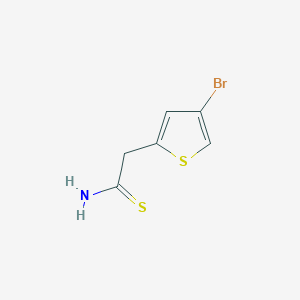 2-(4-Bromothiophen-2-yl)ethanethioamide