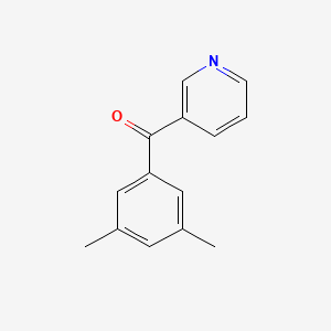 molecular formula C14H13NO B1532026 3-(3,5-Dimethylbenzoyl)pyridine CAS No. 1183687-49-1