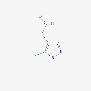 2-(1,5-dimethyl-1H-pyrazol-4-yl)acetaldehyde