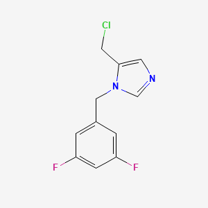 molecular formula C11H9ClF2N2 B1532032 5-(chloromethyl)-1-(3,5-difluorobenzyl)-1H-imidazole CAS No. 2092640-21-4