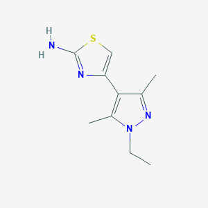 4-(1-Ethyl-3,5-dimethyl-1H-pyrazol-4-YL)-1,3-thiazol-2-amine