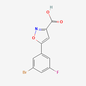 5-(3-Bromo-5-fluorophenyl)isoxazole-3-carboxylic Acid