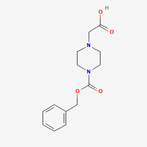 molecular formula C14H18N2O4 B1532036 2-(4-((Benzyloxy)carbonyl)piperazin-1-yl)acetic acid CAS No. 1153907-60-8