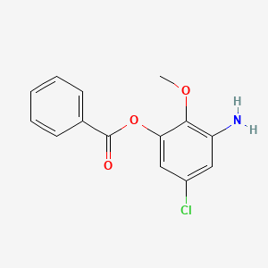 molecular formula C14H12ClNO3 B1532037 3-Amino-5-chloro-2-methoxyphenyl benzoate CAS No. 1228182-63-5