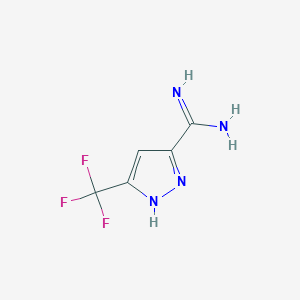 3-(trifluoromethyl)-1H-pyrazole-5-carboximidamide