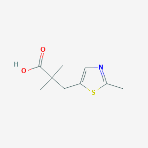 2,2-Dimethyl-3-(2-methylthiazol-5-yl)propanoic acid