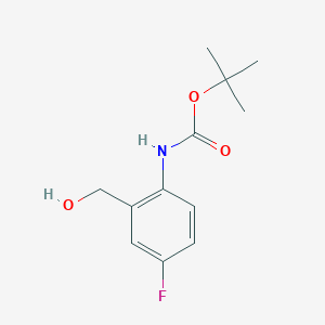 tert-butyl N-[4-fluoro-2-(hydroxymethyl)phenyl]carbamate