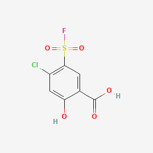 4-Chloro-5-(fluorosulfonyl)-2-hydroxybenzoicacid