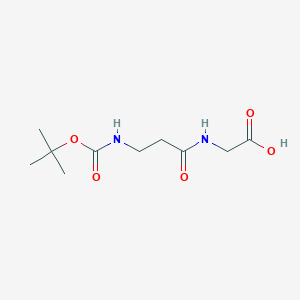 2-(3-{[(Tert-butoxy)carbonyl]amino}propanamido)acetic acid