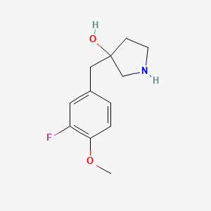 3-(3-Fluoro-4-methoxybenzyl)pyrrolidin-3-ol