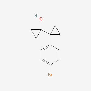 1-[1-(4-Bromophenyl)cyclopropyl]cyclopropan-1-ol