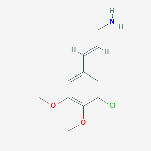 3-(3-Chloro-4,5-dimethoxyphenyl)prop-2-en-1-amine