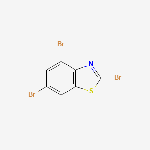 molecular formula C7H2Br3NS B1532053 2,4,6-Tribromobenzo[d]thiazole CAS No. 412923-36-5