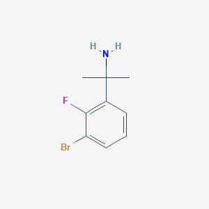 2-(3-Bromo-2-fluorophenyl)propan-2-amine