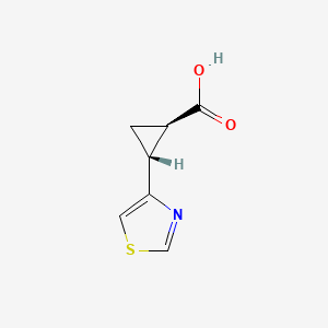 rac-(1R,2R)-2-(1,3-thiazol-4-yl)cyclopropane-1-carboxylicacid